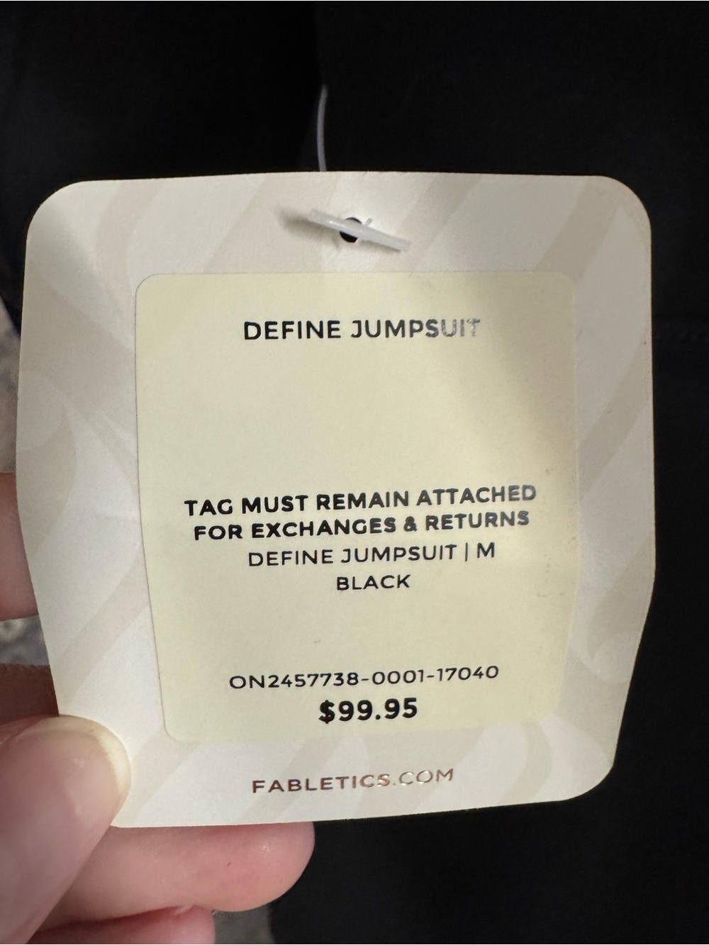 Fabletics Black Scoop-Neck Sleeveless Jumpsuit - Picture 4 of 4